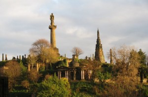 Necropolis with John Knox statue